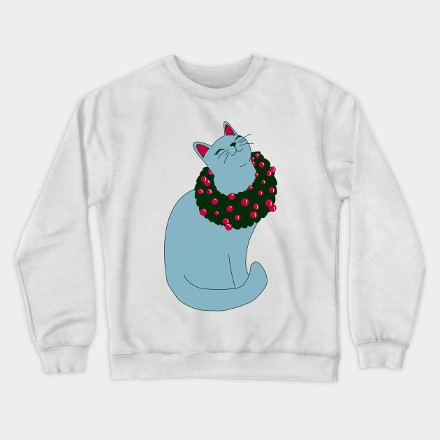 Miss Christmas Kitty Crewneck Sweatshirt by missmann